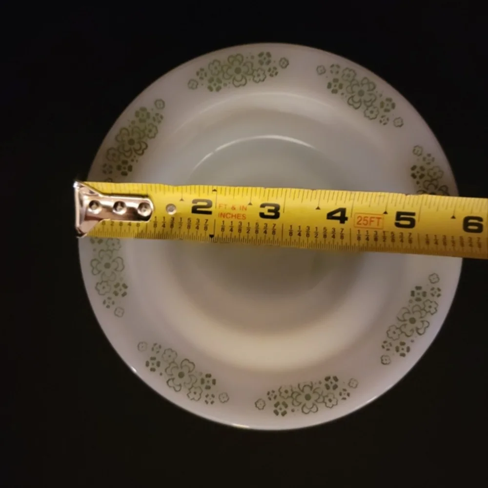 Anchor Hocking‎ #1073 Springwood Green Wide Rim Bowls